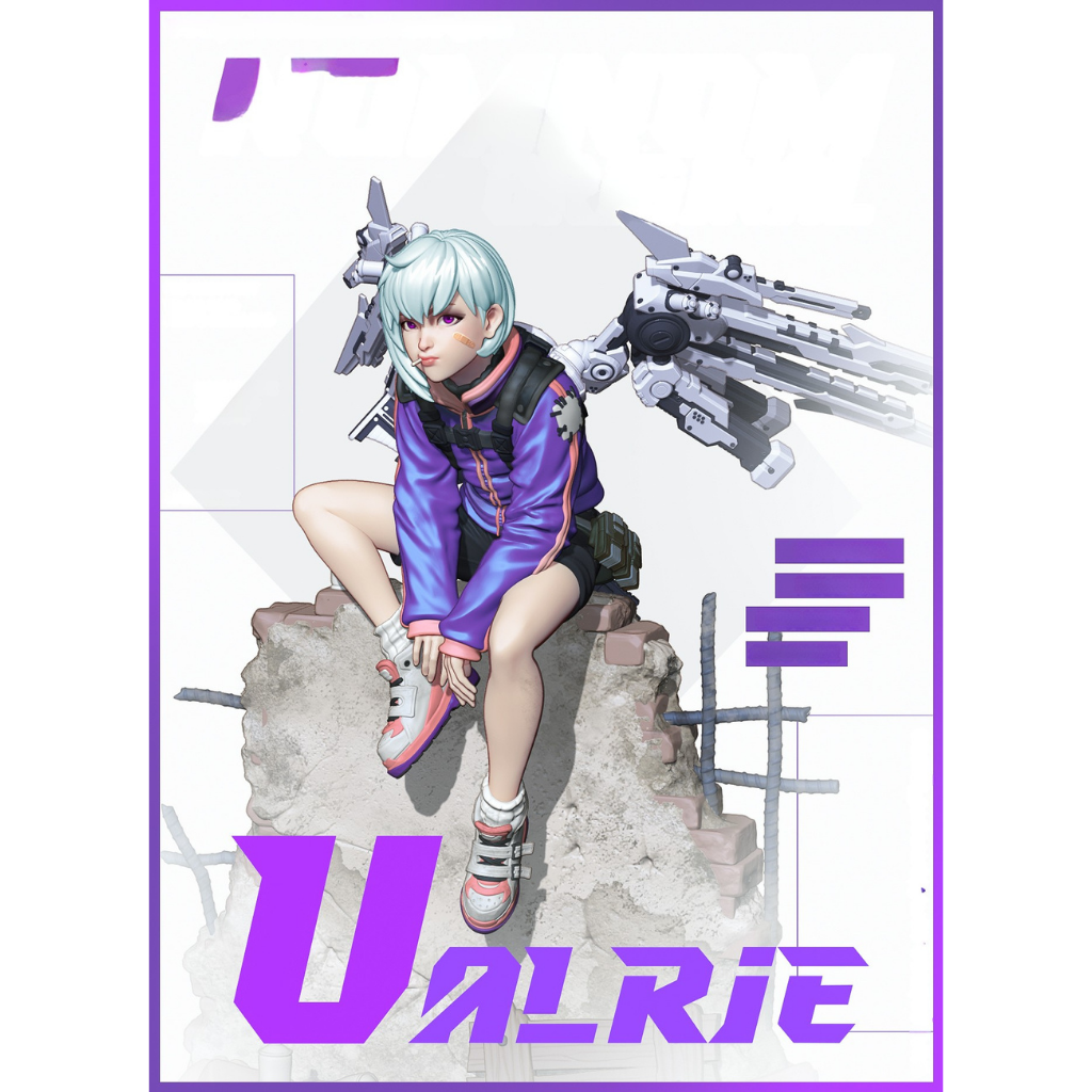 imagens são ilustrativas do modelo a ser produzido,  Figure Valrie impressa em 3D. 