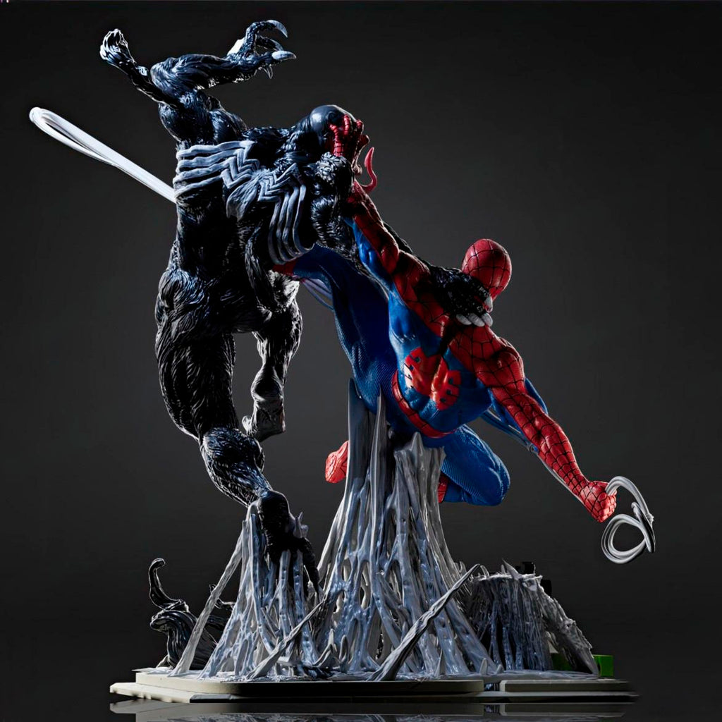 Diorama Venom vs Spider-Man
