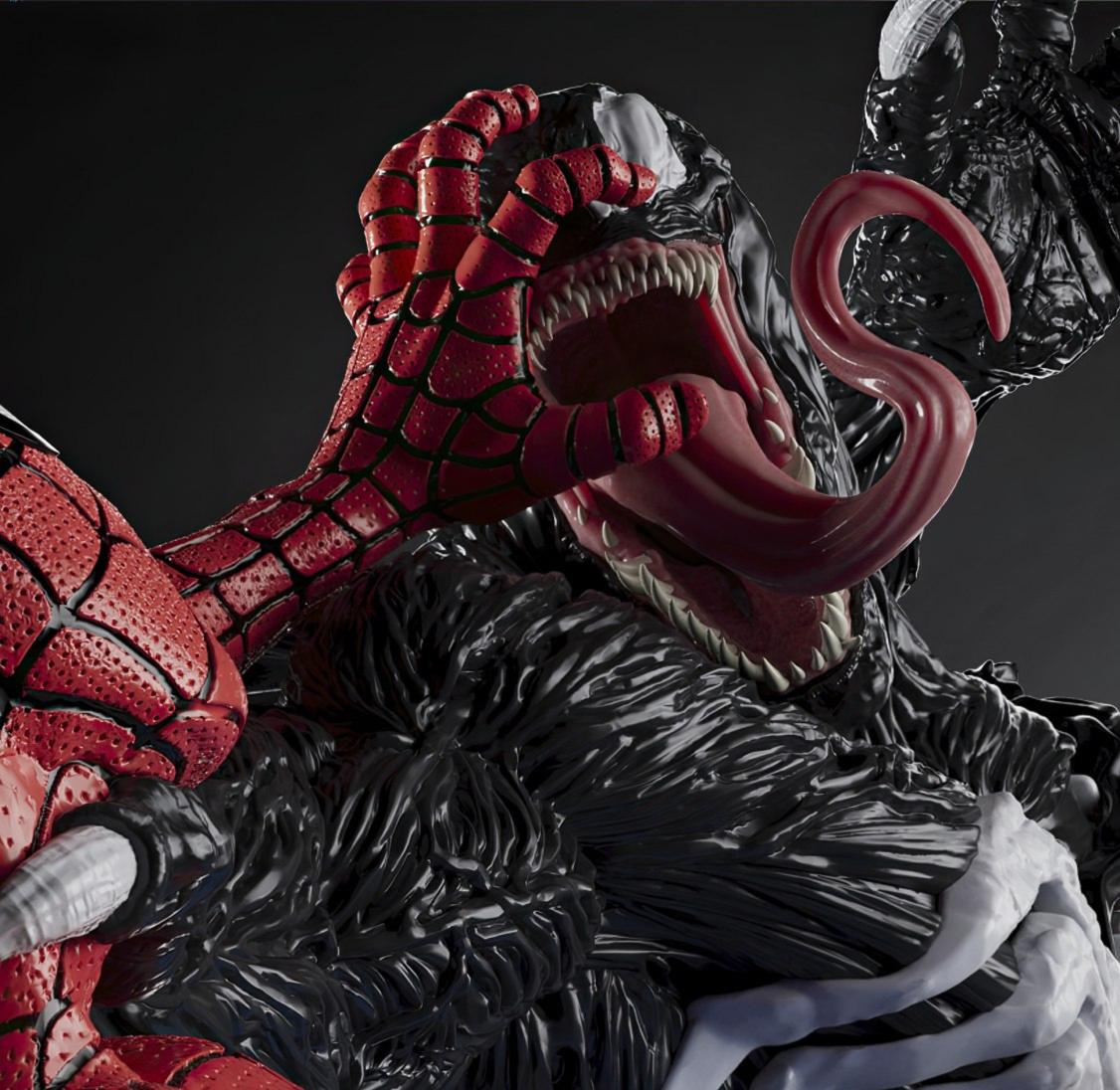 Diorama Venom vs Spider-Man