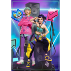 imagem ilustrativas do modelo a ser produzido, Figure Zoey Kpop Demon Hunter em resina.